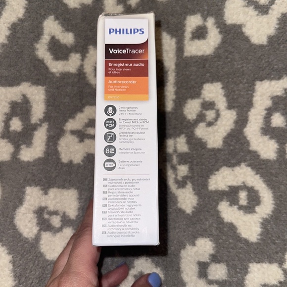 Philips Voice Tracer Audio Recorder (DVT2110) New & Never Used ☀️ - Picture 3 of 11